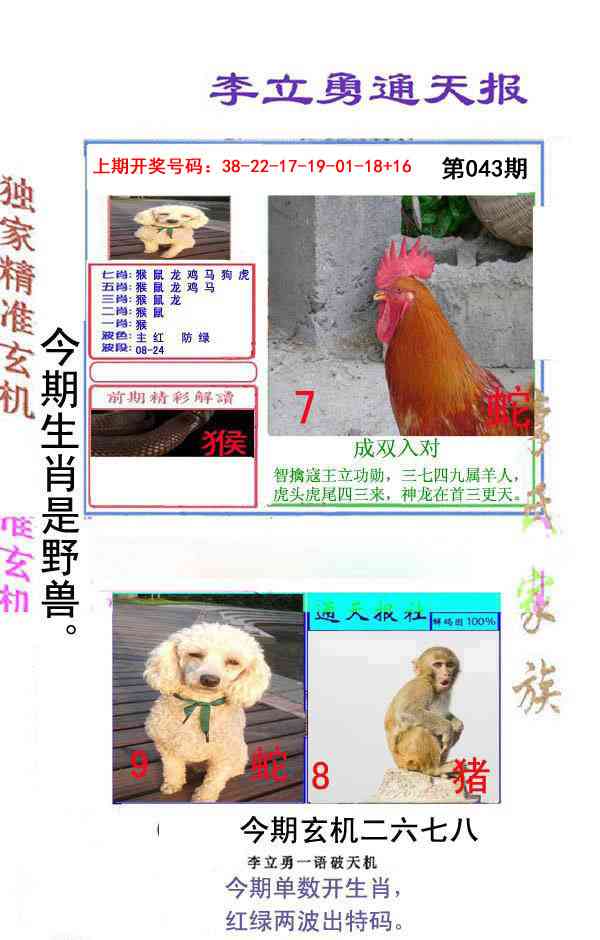 043期李立勇通天报[图]