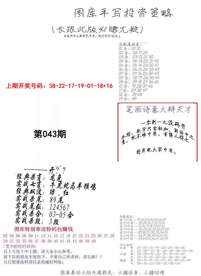 043期手写投资策略[图]
