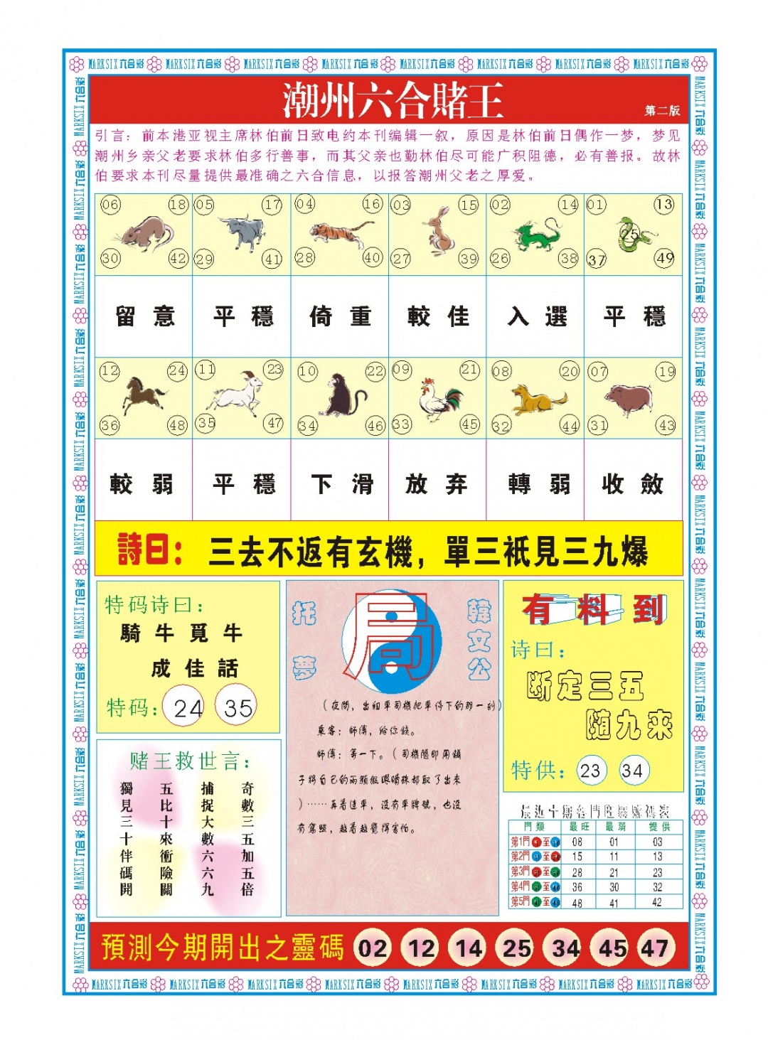 043期潮州六合赌王B[图]