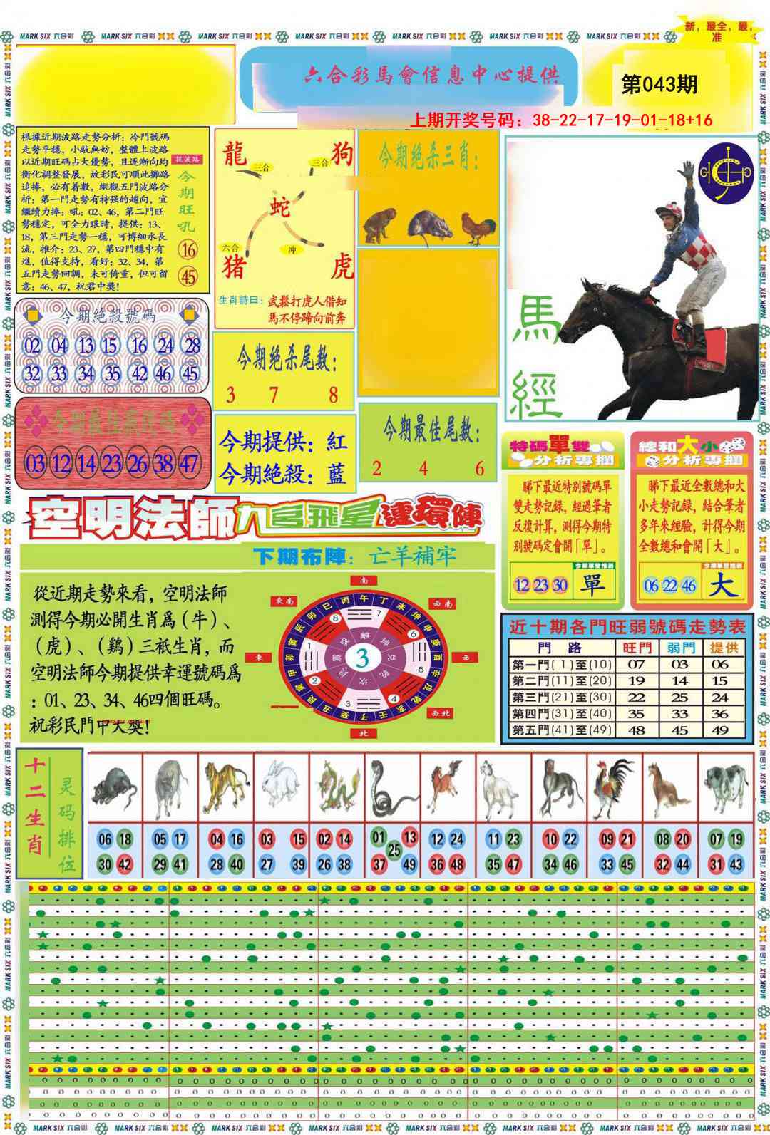 043期九龍马经A(推荐)[图]