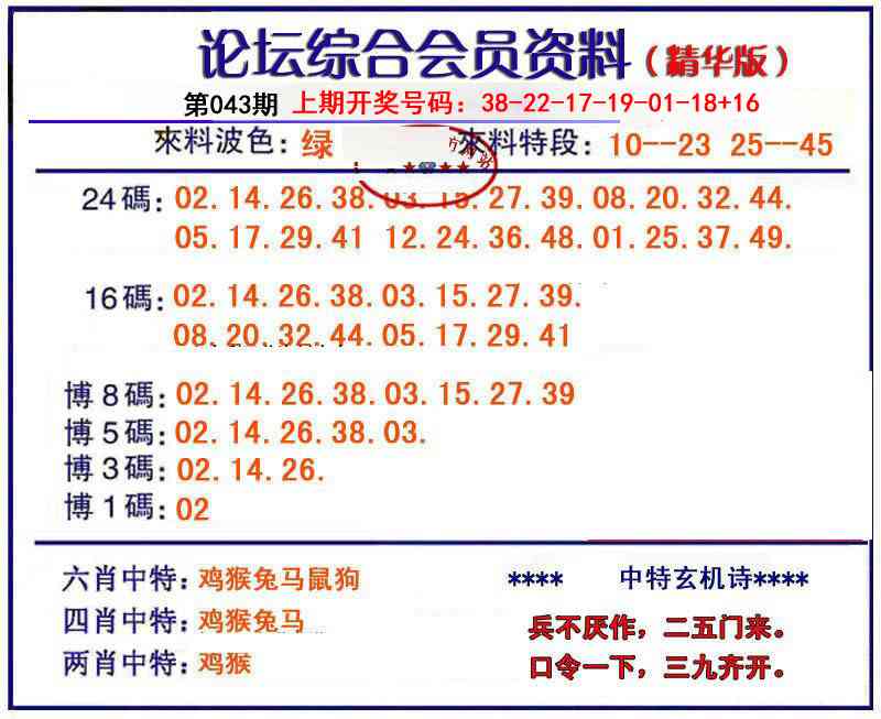043期综合会员资料[图]