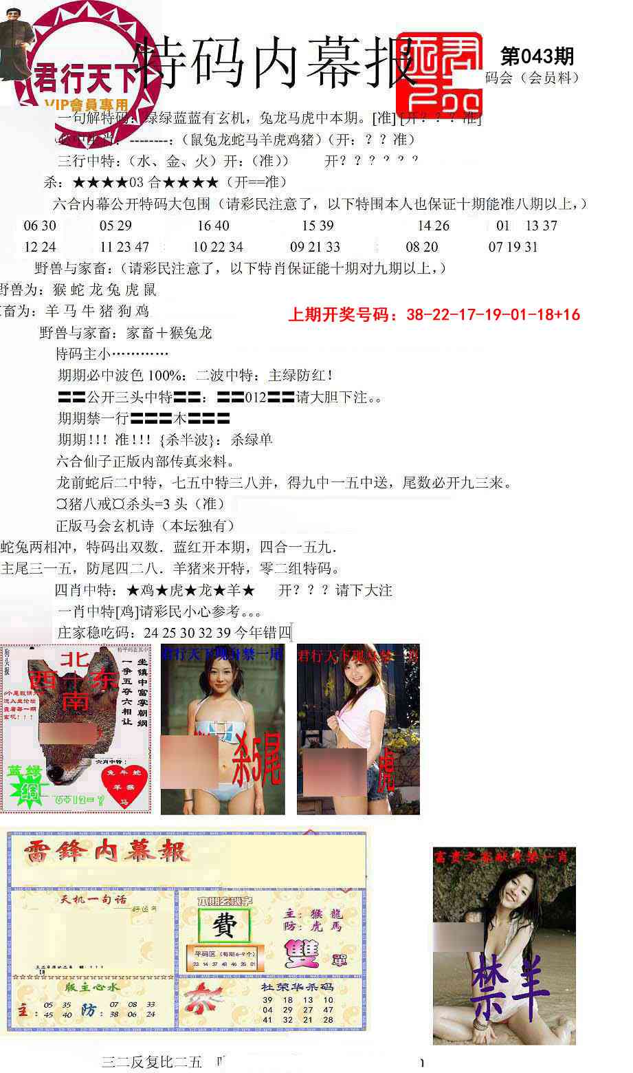043期特码内幕报[图]
