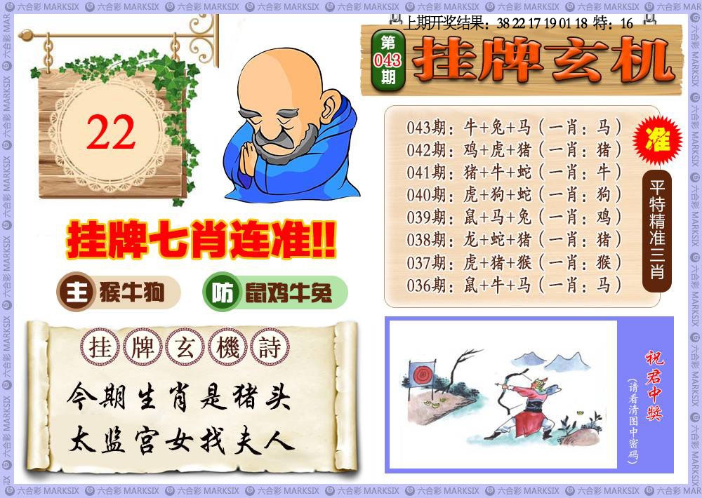 043期挂牌玄机[图]