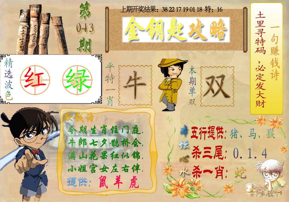 043期《金钥匙攻略》[图]