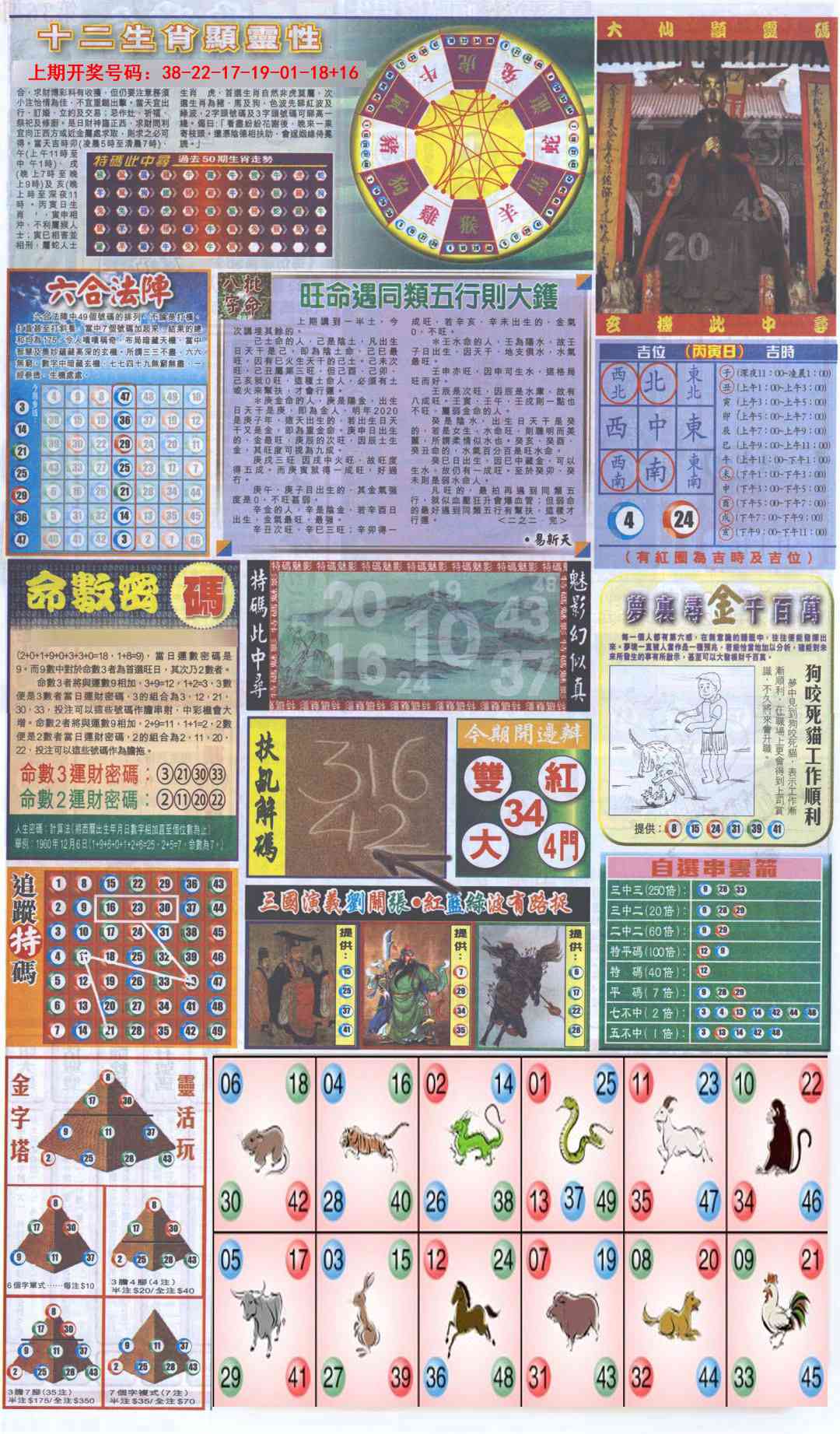 043期新报跑狗-2(背面)[图]