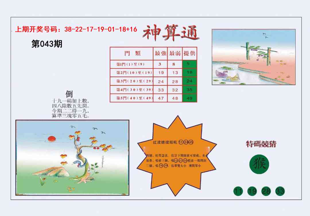 043期4-台湾神算[图]
