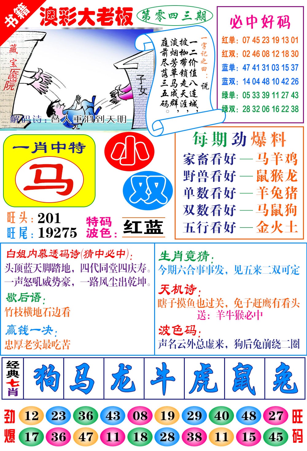 043期澳门大老板[图]