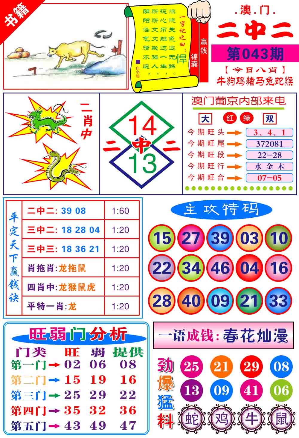 043期澳门平天下[图]